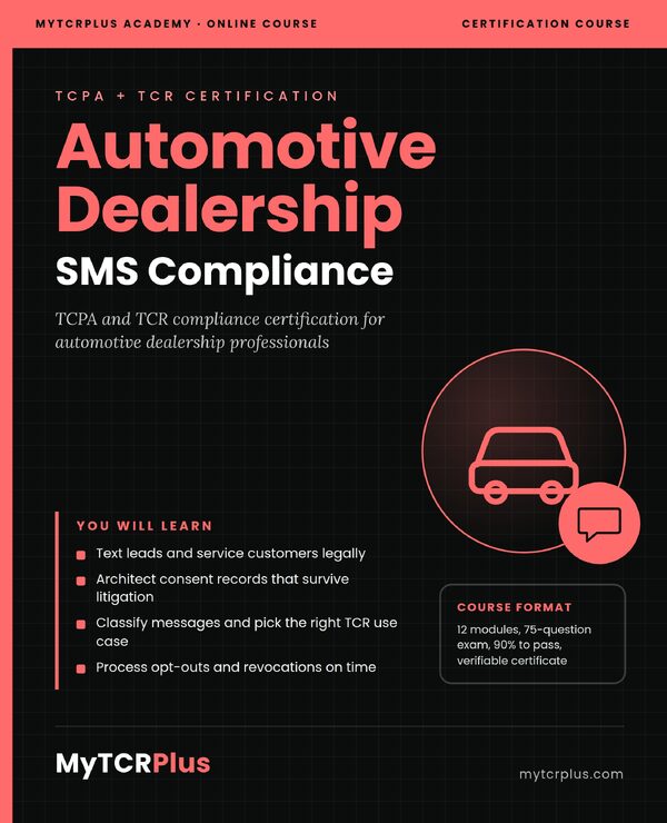Automotive Dealership SMS Compliance