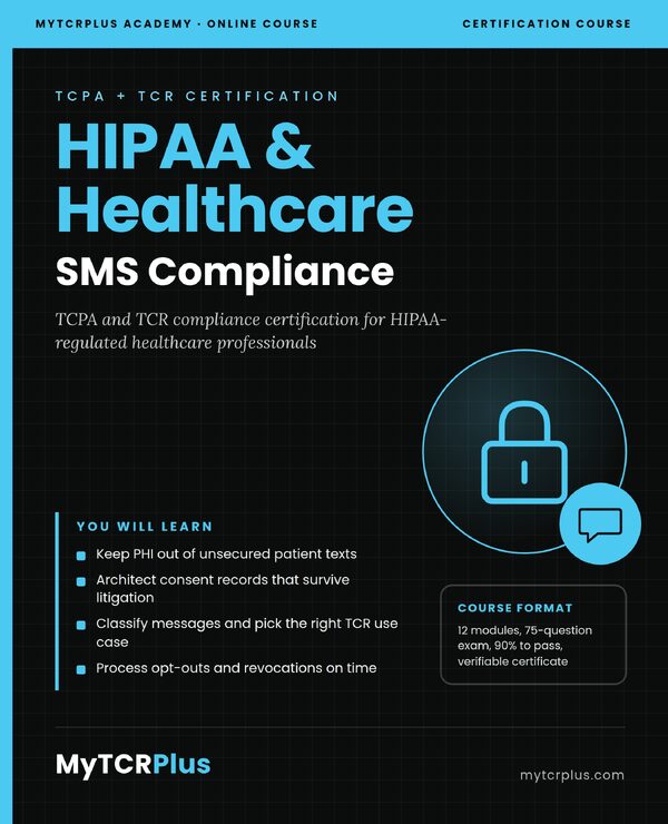 HIPAA & Healthcare SMS Compliance