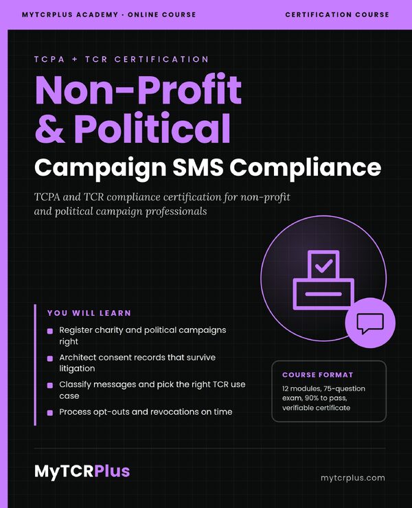 Non-Profit & Political Campaign SMS Compliance